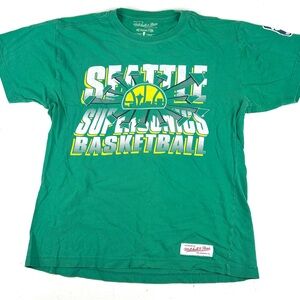 Mitchell & Ness Seattle Supersonics Sonics NBA Men’s Large Retro Tee Shirt